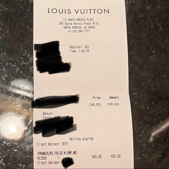 AUTHENTIC LOUIS VUITTON Black Leather IPHONE X case (Authentic) - Picture 13 of 13